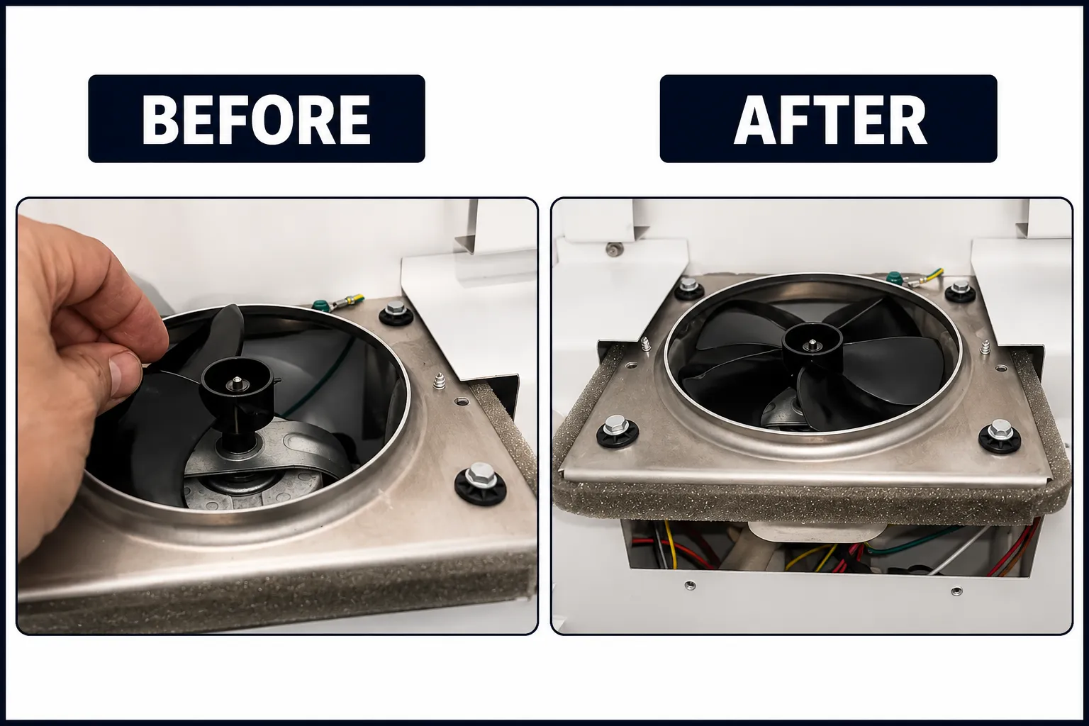 broken fan replace